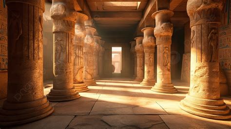 image   ancient egyptian temple  columns  floor background