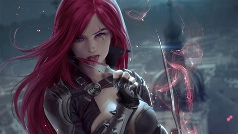 Katarina, LoL, 4K, #7.2343 Wallpaper PC Desktop