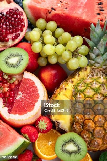 buah segar buahbuahan juicy berbagai nutrisi alami foto stok