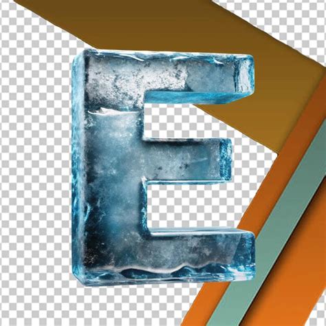letter    ice premium ai generated psd