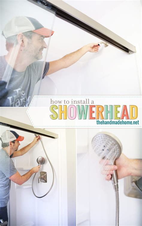 how to install a showerhead - The Handmade Home