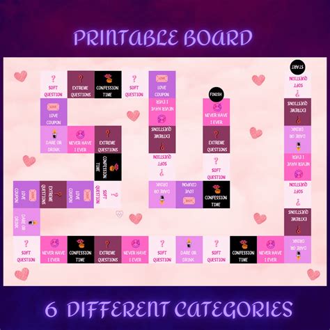 Couple Board Game | Printable Board Game | Couple Drink Game | Date
