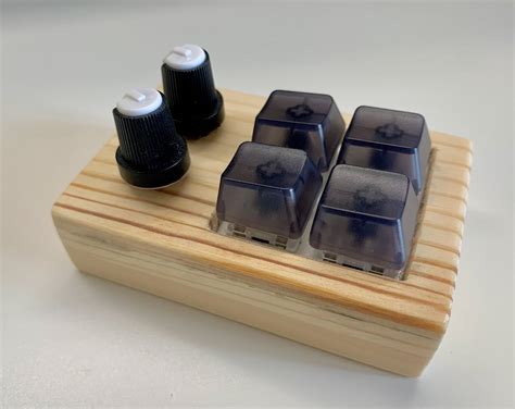 custom handwired macropad  wooden case rmechanicalkeyboards
