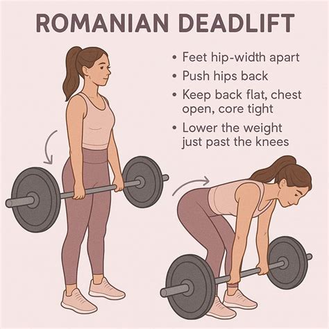 romanian deadlift form guide  strong glutes hamstrings
