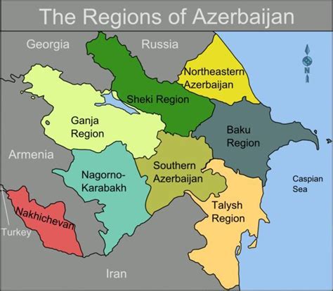 Azerbaijan travel guide - Wikitravel | Azerbaijan travel, Azerbaijan, Map