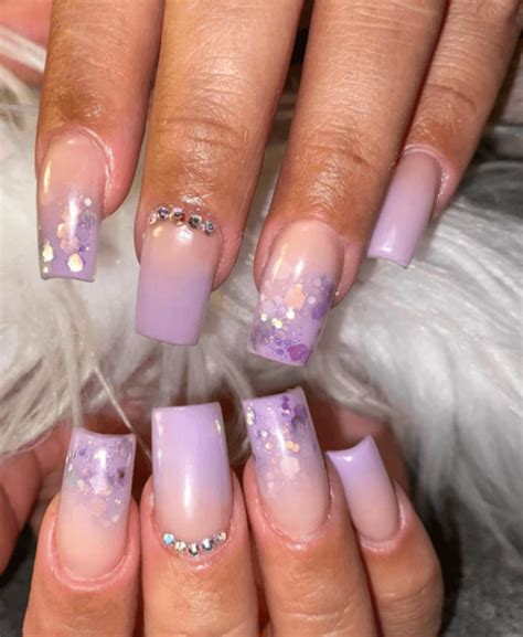 35 Stunning Purple Ombre Nail Design Ideas for a Glamorous Look