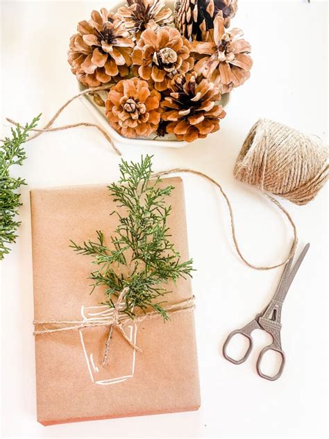 3 simple ways to embellish your kraft paper gift wrap | Most Lovely Things