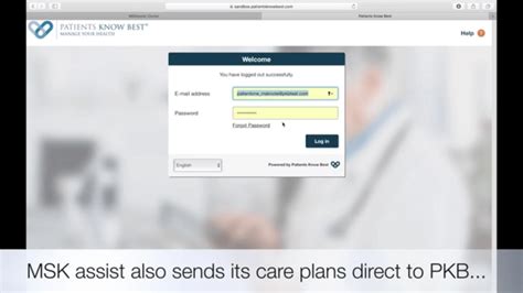 MSK Note - Patients Know Best