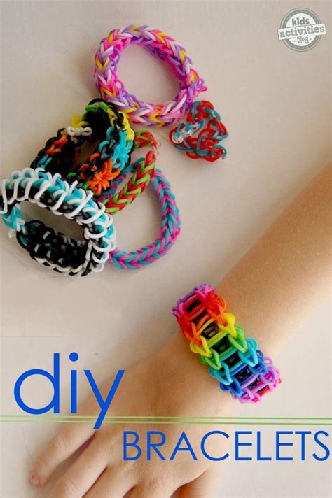 elastic band bracelets how to make