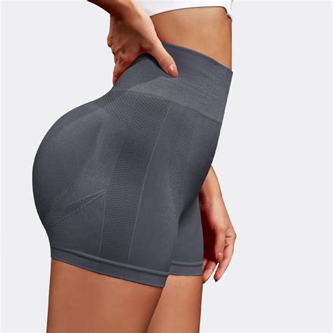 XDDLITP Women Workout Gym Impact Shorts Tummy Control Hidden High Waist