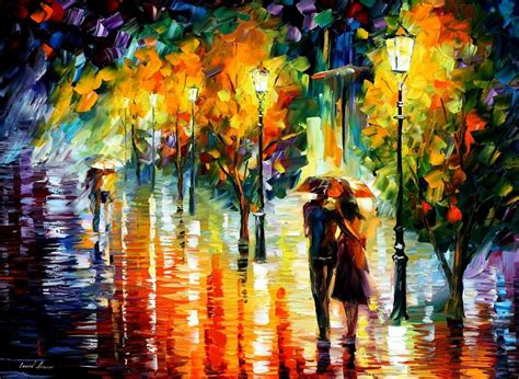 Two Couples, Leonid Afremov | Modern impressionism, Oil painting on ...