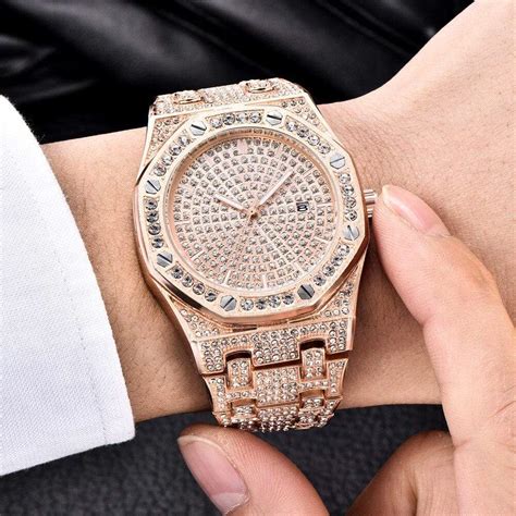 Iced Out AP Watch (Rose Gold) | Iced Up London