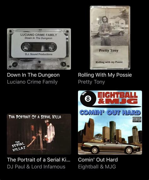 Here’s my current Memphis Rap library. It may not seem like much but it