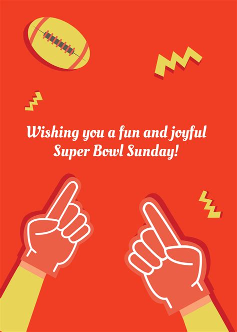 Free Super Bowl Wishes Template - Edit Online & Download | Template.net