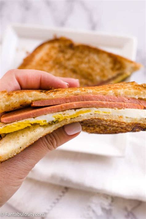 Fried Bologna and Egg Sandwich - Fantabulosity