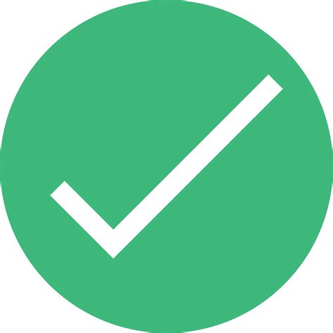 check mark button vector illustration  vector art  vecteezy