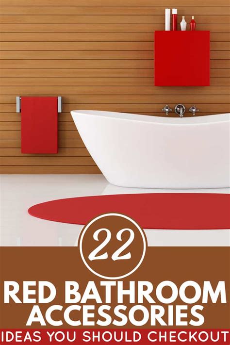 Red And White Bathroom Accessories – Everything Bathroom