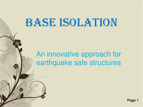 Base Isolation in Buildings | Sujit Bhandari - Academia.edu