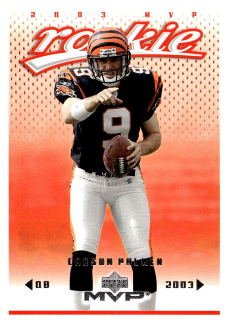 Carson Palmer 2003 Upper Deck MVP RC #327 | Collector Store LLC