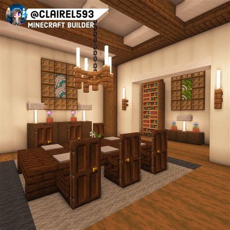 Minecraft Suburban House Interior | Minecraft room, Minecraft dining ...