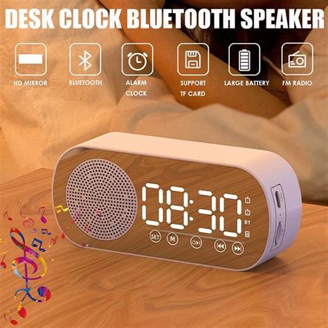 Bluetooth-динамик, настольный динамик, часы, FM-радио, будильник, Hi-Fi ...