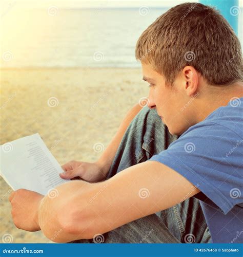 Teenager Read the Letter Outdoor Stock Photo - Image of seat, read ...