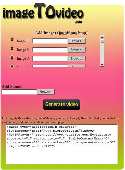 ImageToVideo: Convert Images to Video