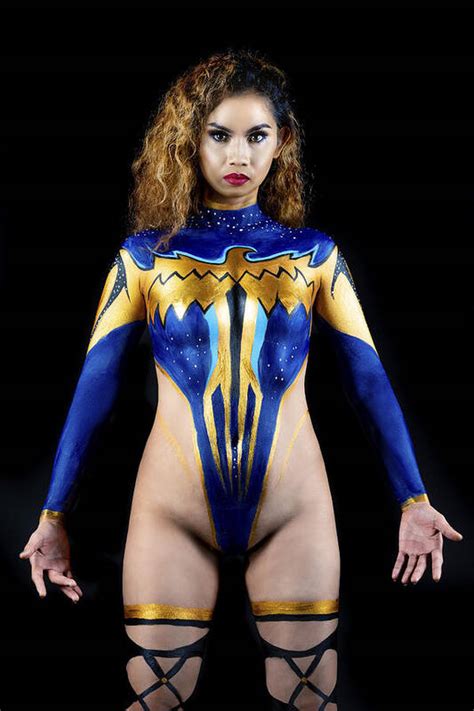 wife body paint