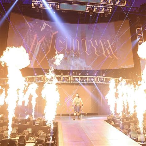 Awesome photo of WWE Champion Drew McIntyre's entrance : r/SquaredCircle