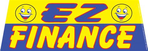 ez finance blueyellow windshield banner