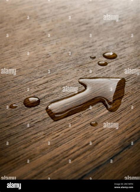water drop arrow stock photo alamy