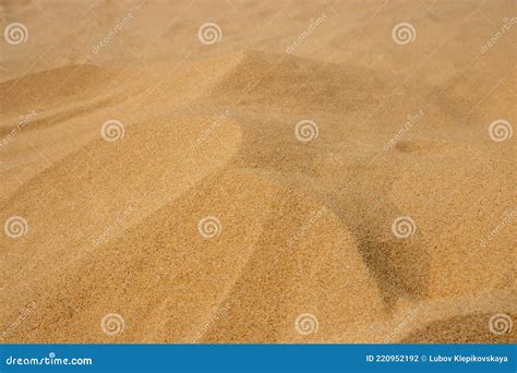 Sand Mounds on the Beach.Desert Dunes Stock Photo - Image of brown ...