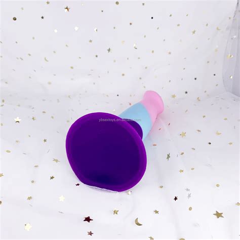 Factory Direct Sale Macaron Irregular Color Soft Liquid Silicone Dildo