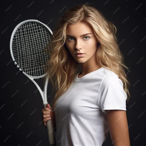 Premium AI Image | Beautiful female tennis player