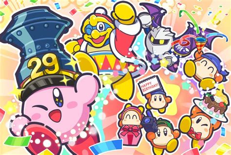 New Official Kirby art for Kirby's 29th Anniversary! : Kirby