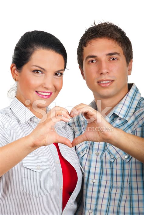 Couple Forming Heart With Their Hands Stock Photo | Royalty-Free | FreeImages