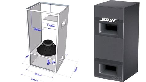 [PLAN]Bose Panaray 502B Passive 12" Subwoofer Modified - YouTube