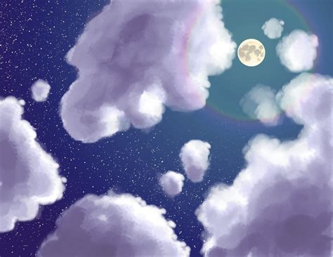 Night time clouds : r/learnart