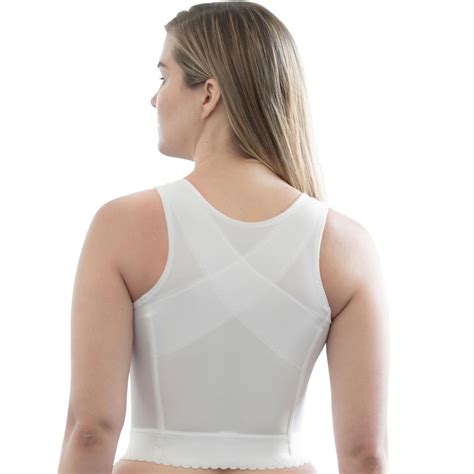 white front closure long  bra   support rago shapewear