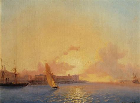 The Bay of Yalta with the Magobi and Ai Petri Mountains by Ivan ...
