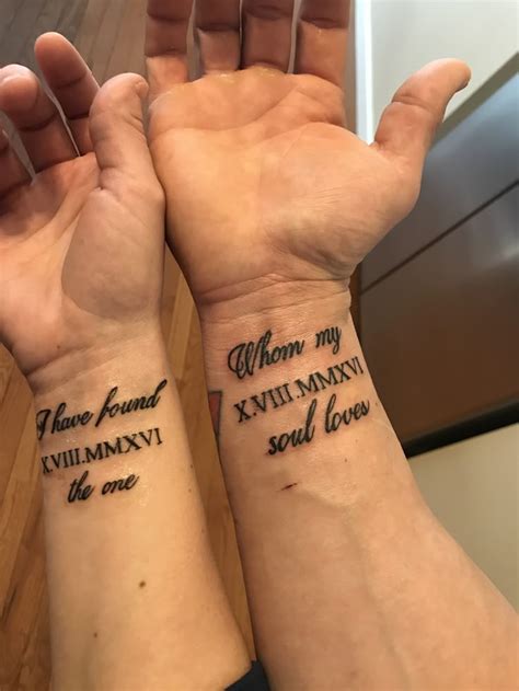 I have found the one whom my souls loves, couples tattoo | Couple ...