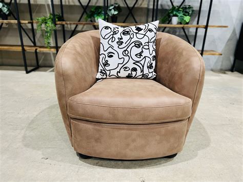 Buy Amore Chair- Toffee Fabric Online | Santosa Furniture Warehouse