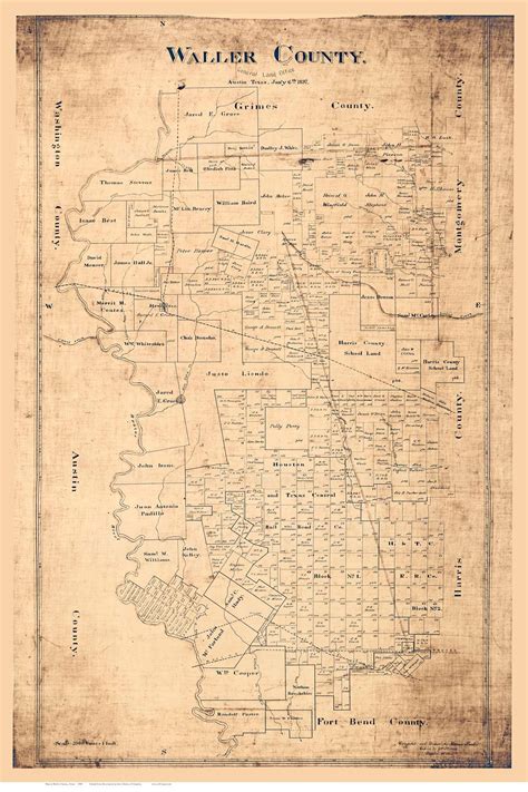 Map of waller county texas – Artofit