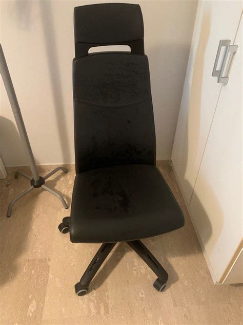 Ikea Volmar solid office chair, Furniture & Home Living, Furniture ...