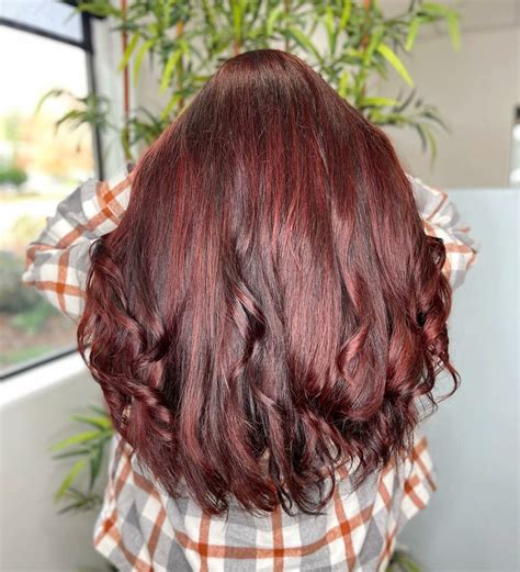 hair color crimson red 2