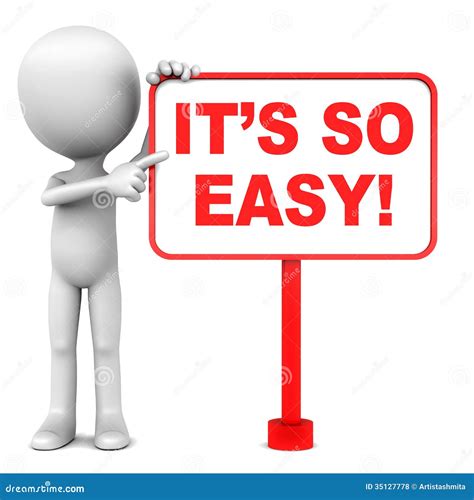 Easy stock illustration. Illustration of stand, start - 35127778