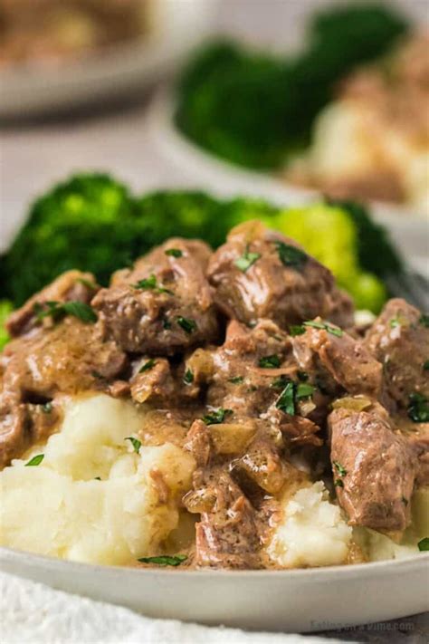 Instant Pot Beef Tips and Gravy - Eating on a Dime
