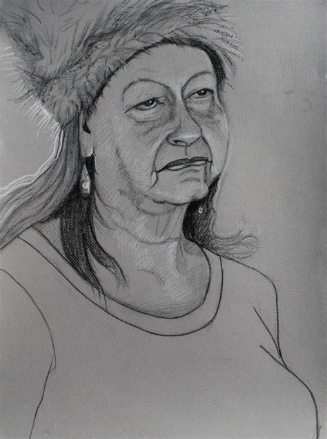 Barbara in a Fur Hat - Diana Blackwell Fine Art