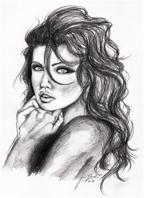 Beautiful Woman Sketch at PaintingValley.com | Explore collection of Beautiful Woman Sketch