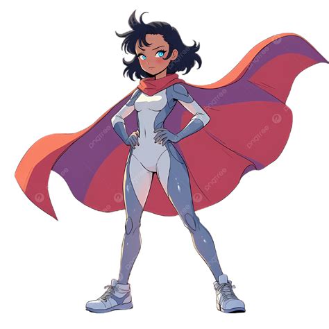 Powerful Superheroine PNG, Vector, PSD, and Clipart With Transparent